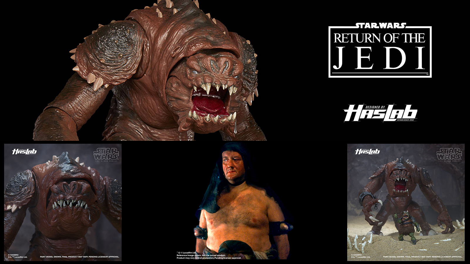 Will HasLab’s The Black Series 6-Inch Rancor with Malakili Figure Fail To Reach 9000 Backers In 3 Days?