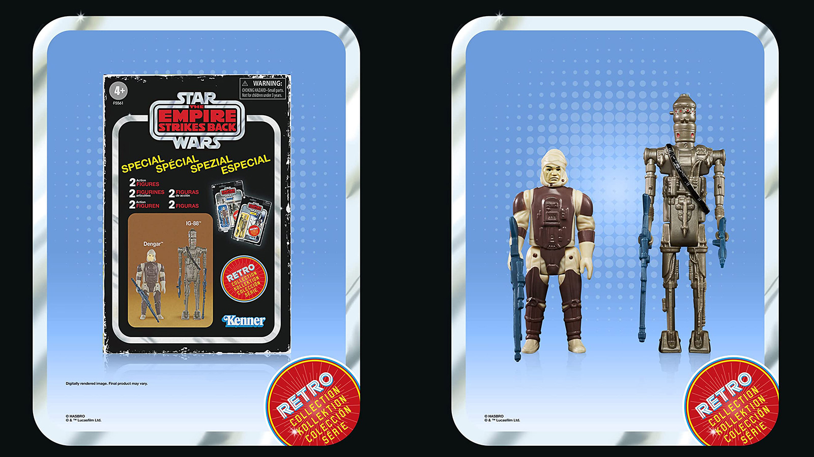 Preorder Now At Amazon - Newly Revealed Exclusive Retro Collection Special Bounty Hunters 2-Pack Dengar & IG-88