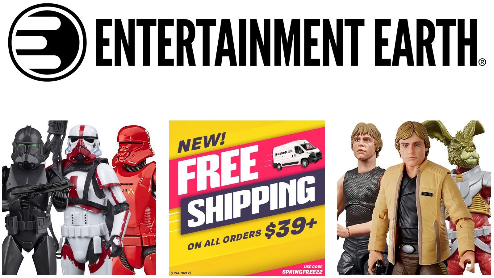 Free Shipping On Orders Of $39+ At Entertainment Earth - Also TBS 6-Inch Trooper Bundle For $50