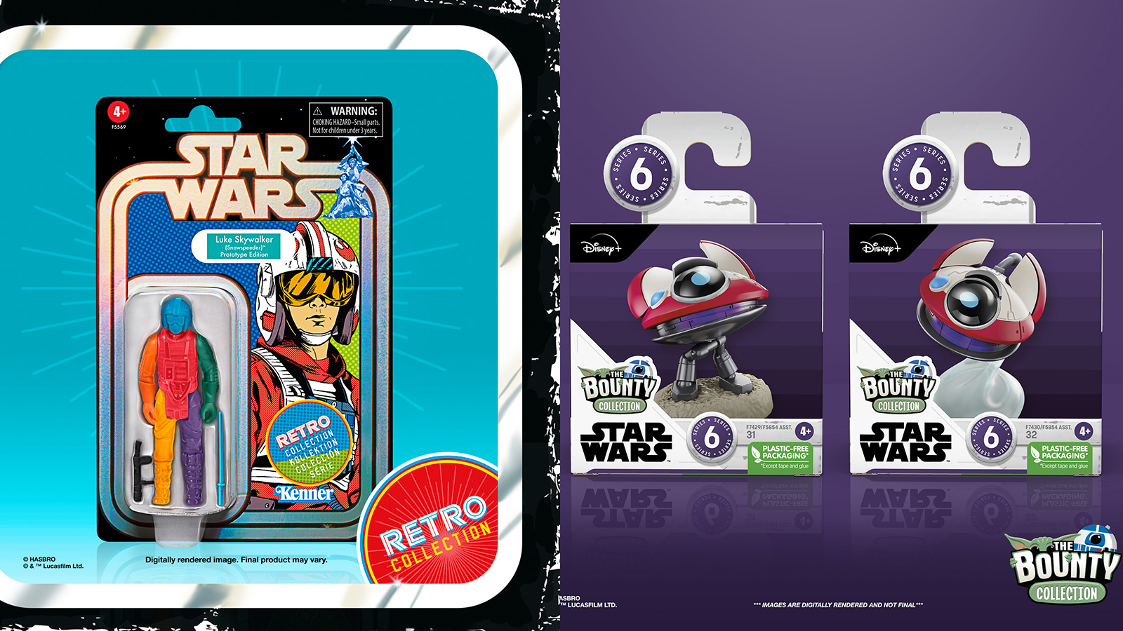 Press Release - Exclusive Retro Collection Luke Skywalker(Snowspeeder) Prototype And Bounty (LOLA) 2-Packs