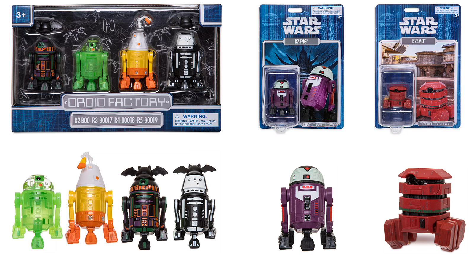 In Stock At Shop Disney - New Exclusive Droid Factory R7-FNG Halloween Droid, B2EMO Droid, And Halloween Droid Factory Set