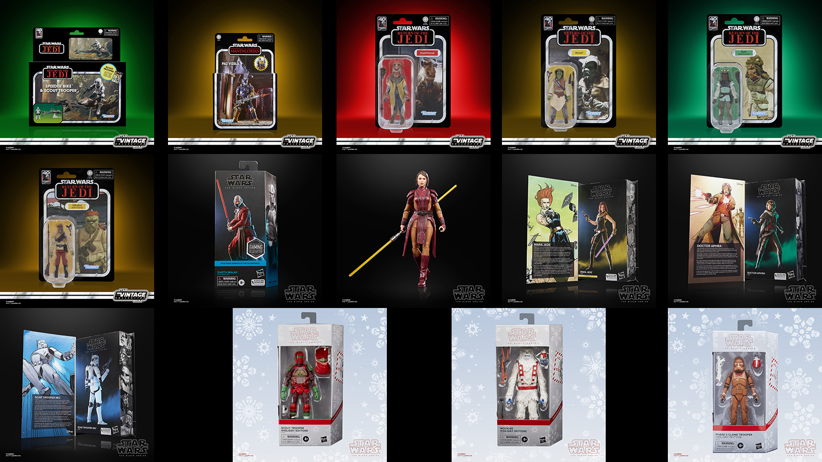 Preorder Today 11/1/22 At 1PM ET - The Vintage Collection, The Black Series, Comic Sets, And Holiday Figures