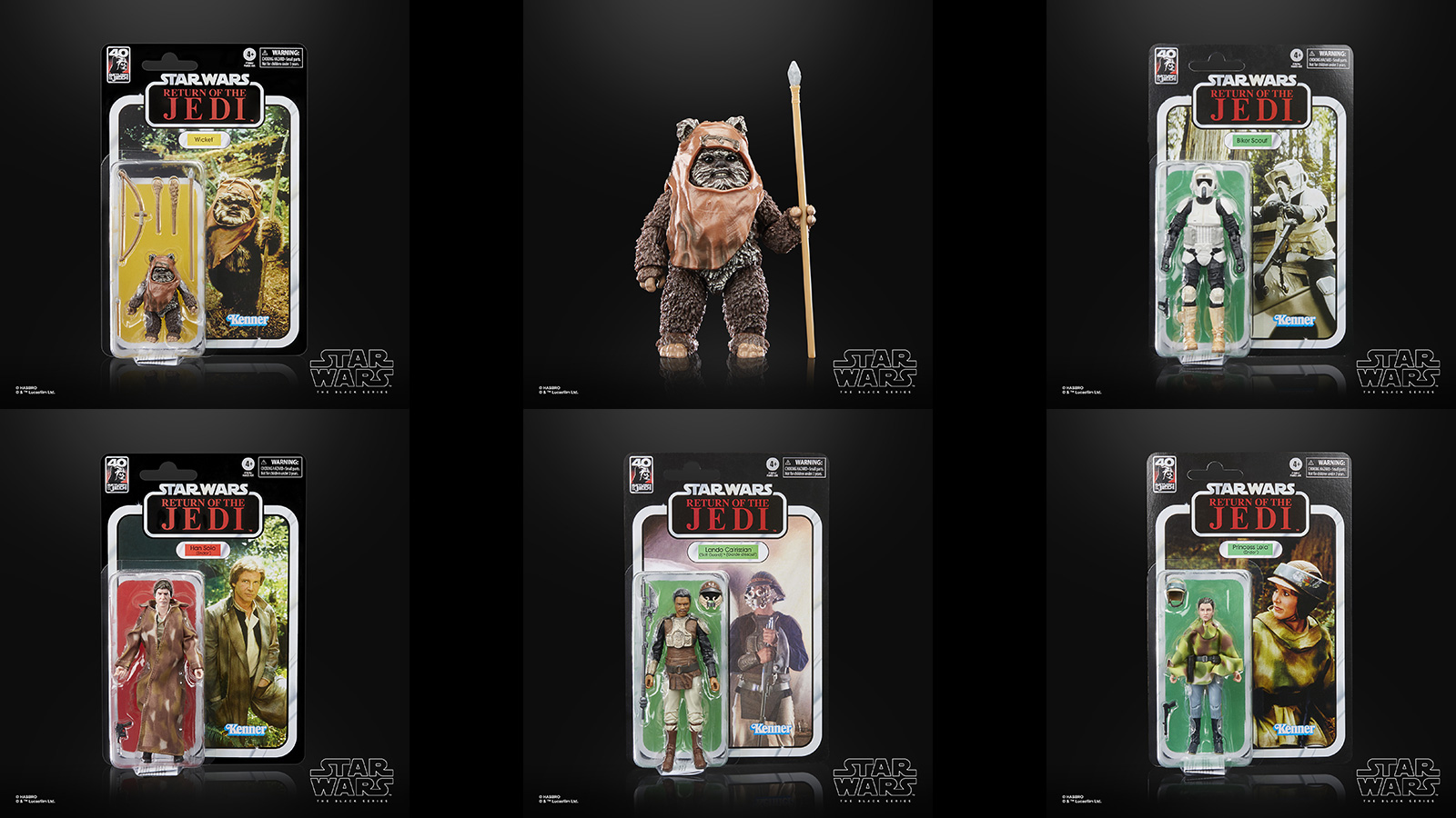 Press Release - The Black Series 40th Anniversary Return Of The Jedi 6-Inch Wave 1 Figures