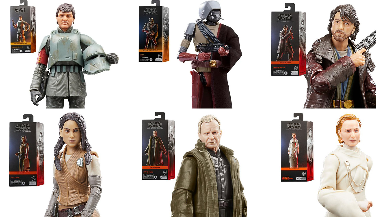 In Stock At Entertainment Earth - 6 New TBS 6-Inch The Mandalorian & Andor Series Figures
