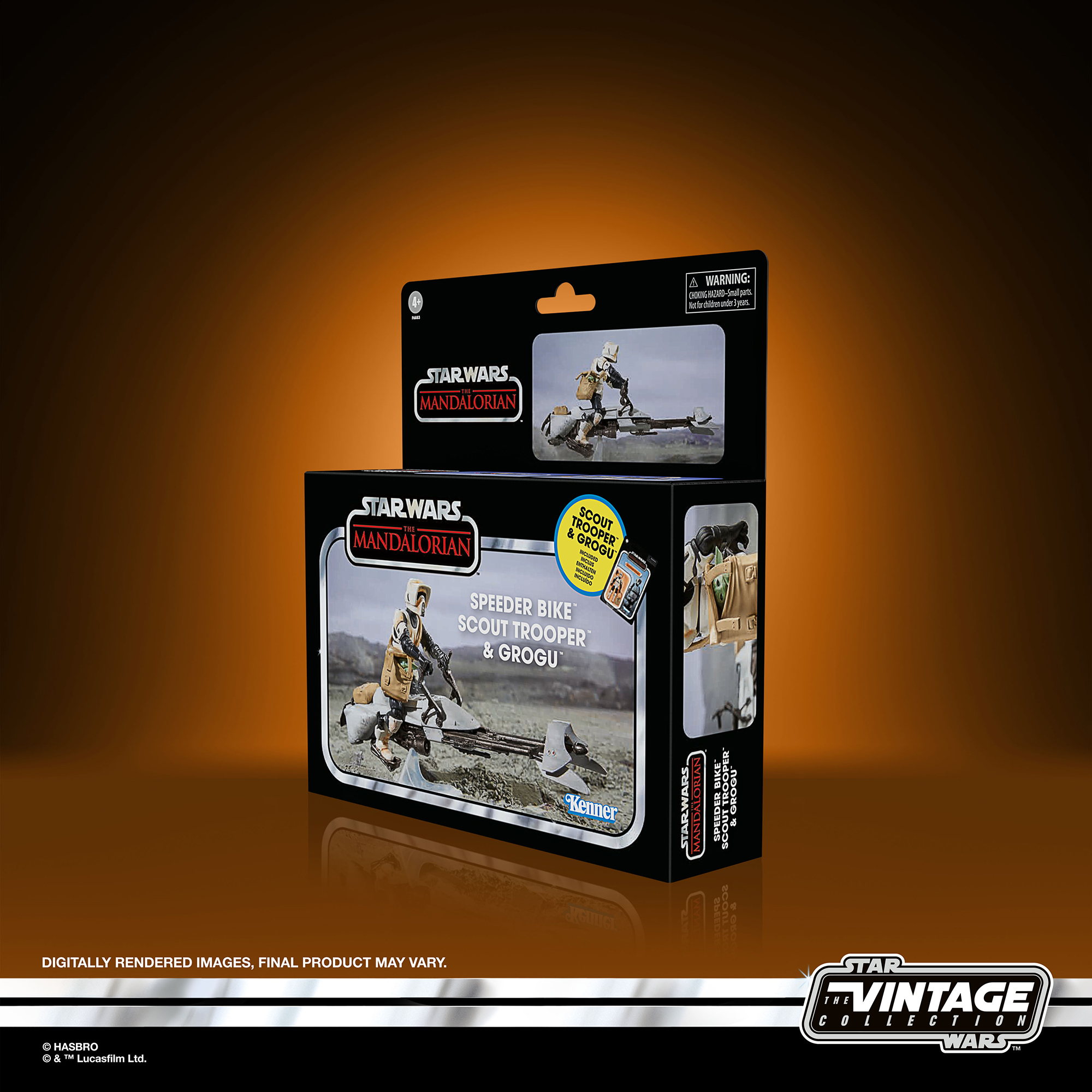 Press Release - TVC 3.75-Inch Speeder Bike, Scout Trooper & Grogu Set