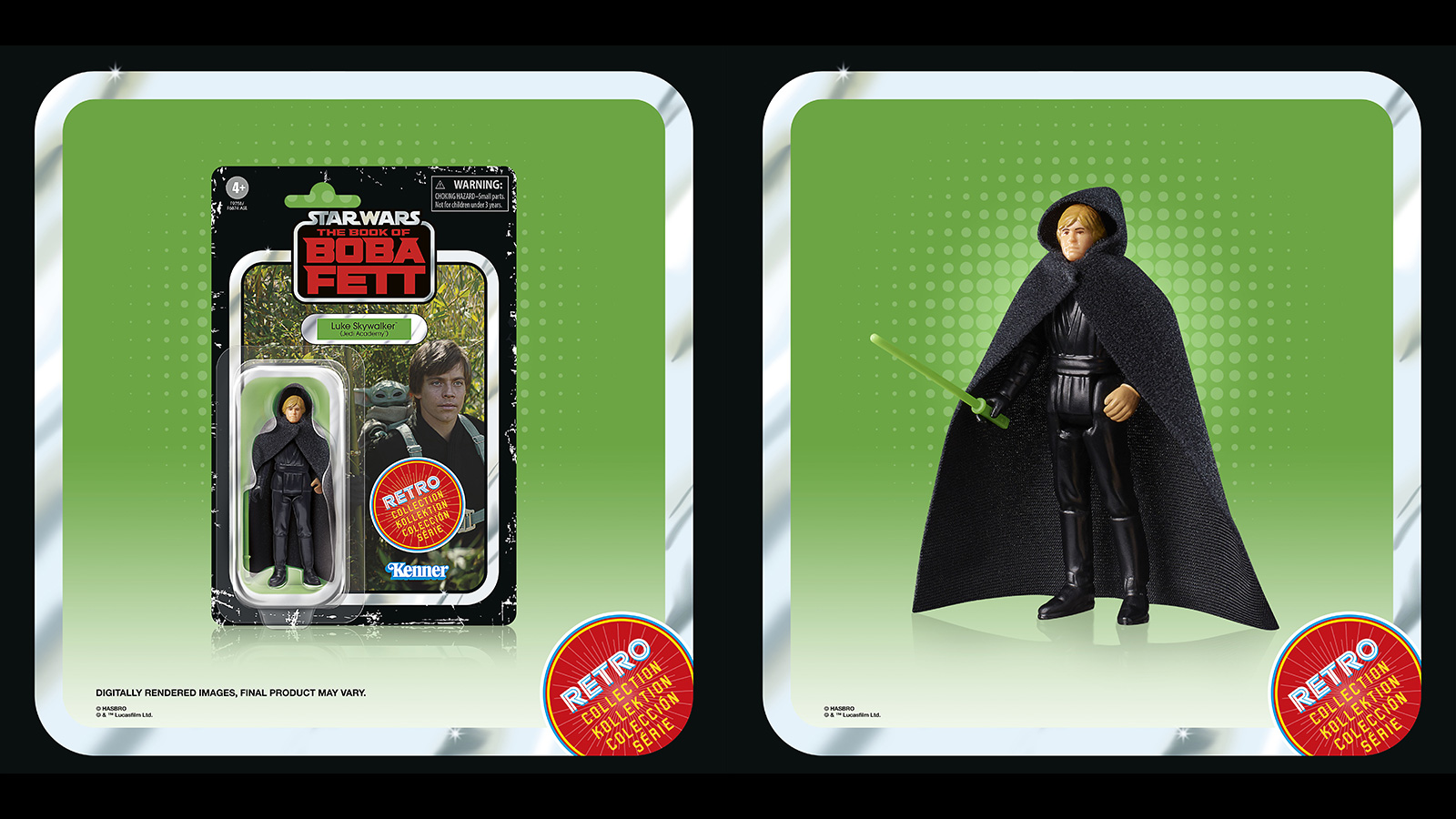 Product Update From Hasbro - Retro Collection Luke Skywalker (Jedi Academy) Has Black Cloak Not Tan