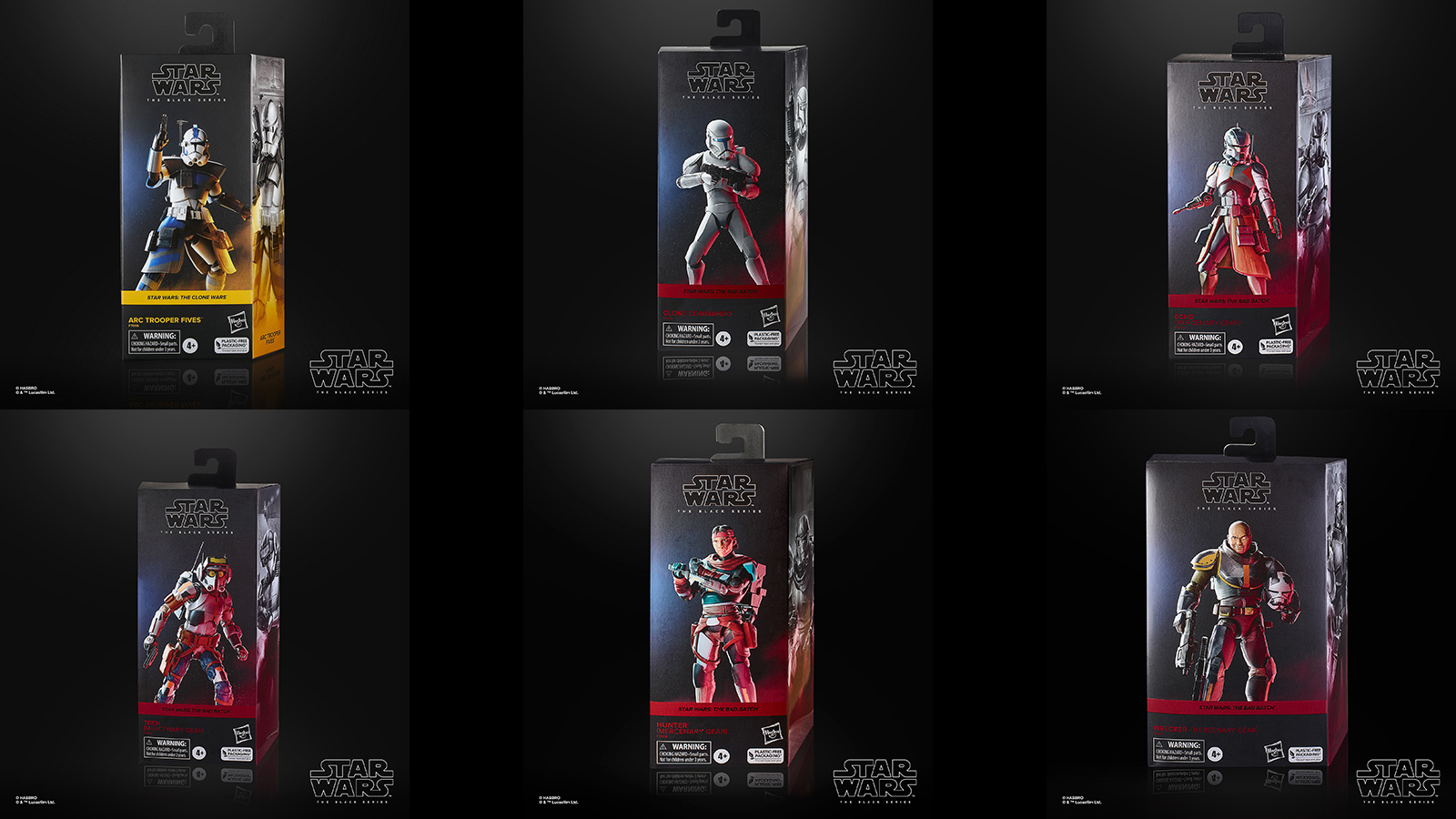 Preorder Now At Walmart - Exclusive TBS 6-Inch The Bad Batch Figures & ARC Trooper Fives