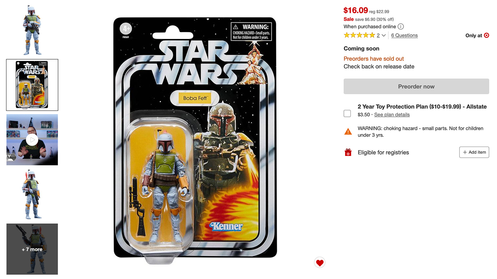 Target’s Exclusive TVC 3.75-Inch Boba Fett (Kenner Deco) On Sale At $16.09