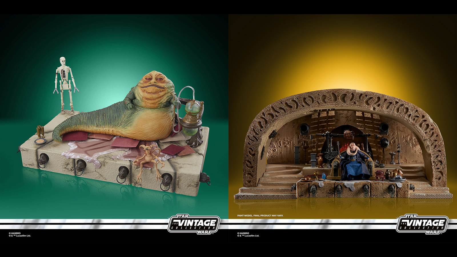 Preorder Now - Exclusive TVC Jabba the Hutt & Boba Fett’s Throne Room Playsets