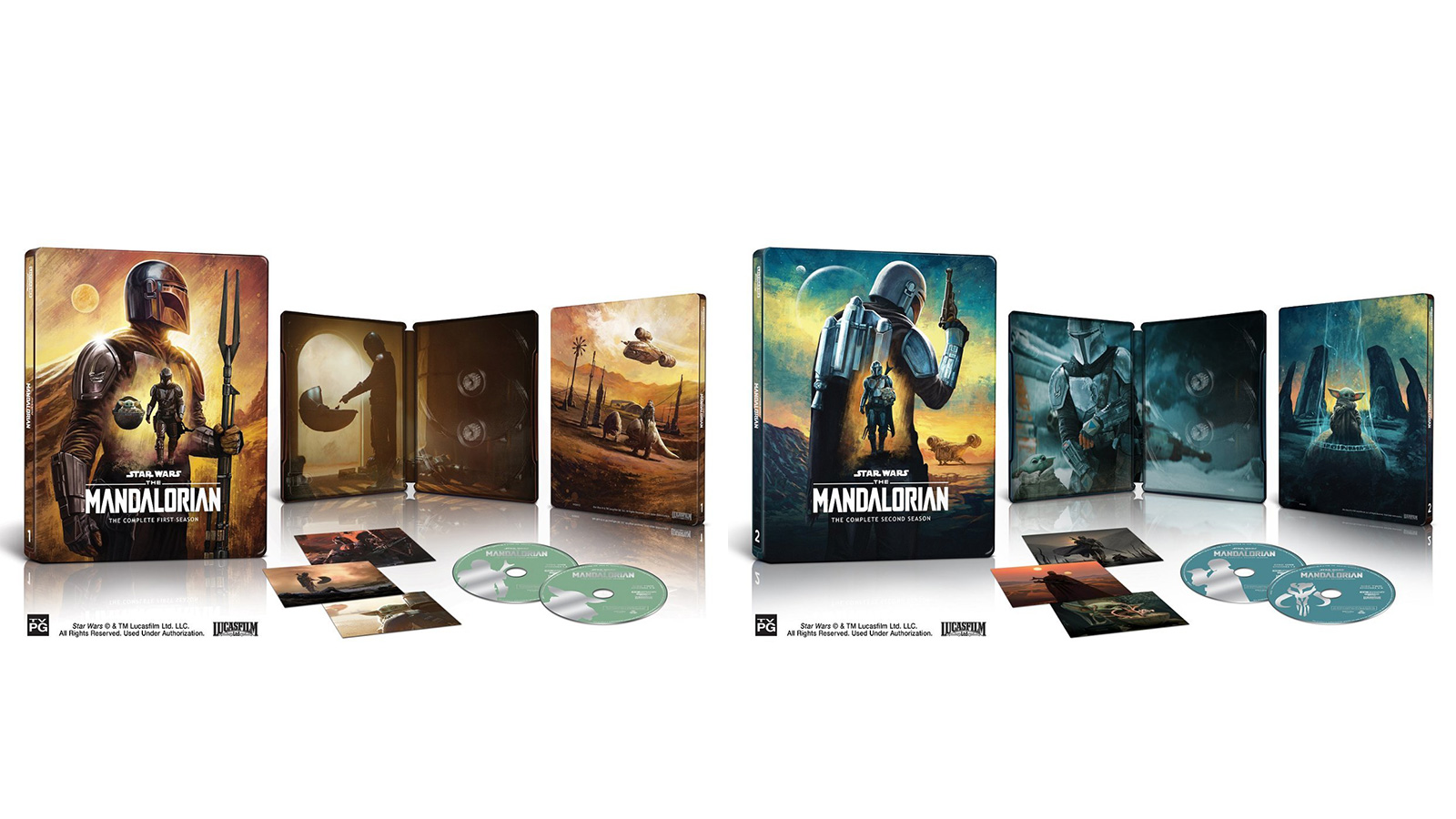 Available For Preorder At Amazon - The Mandalorian Season 1 & 2 Steelbook Sets