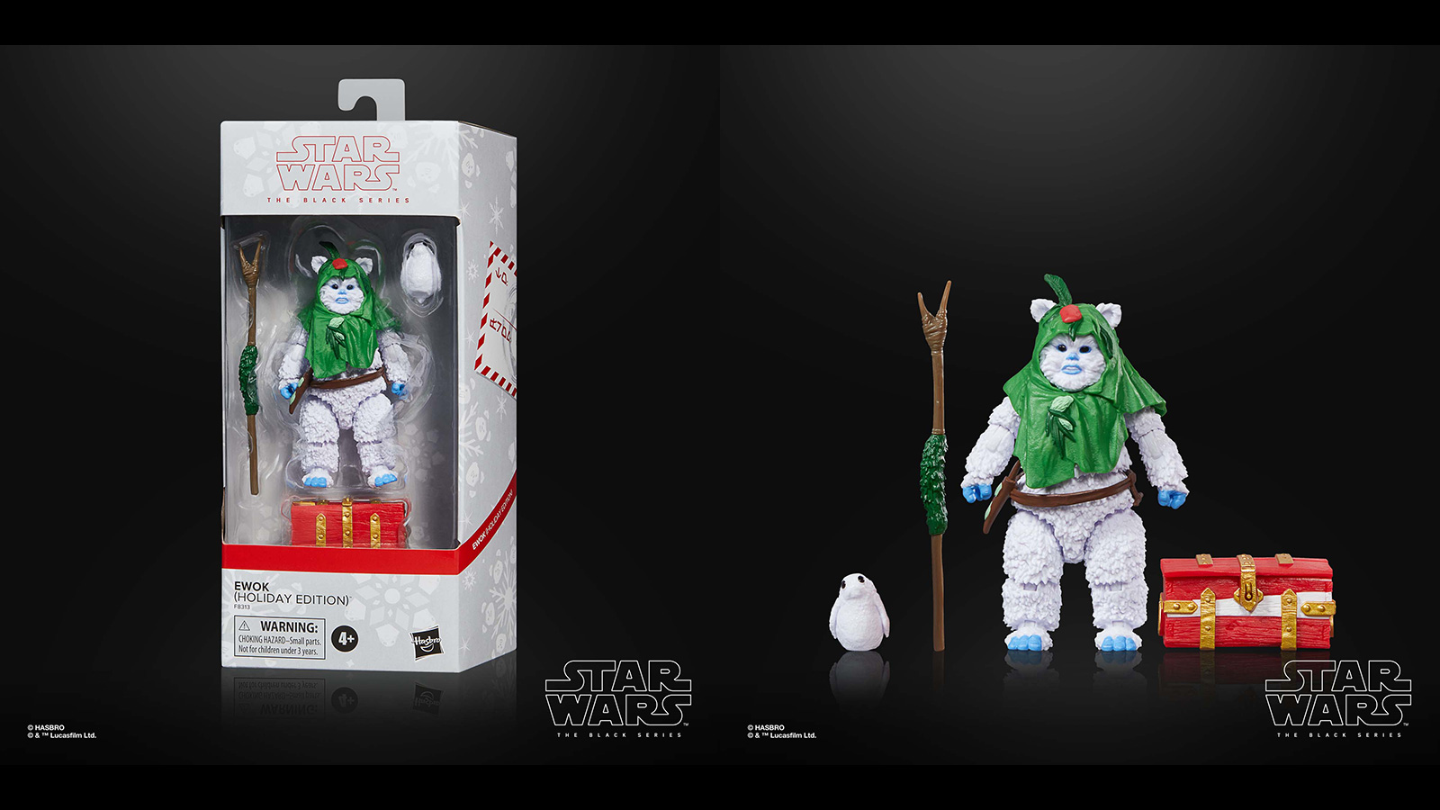 Preorder Now - Exclusive 2023 The Black Series 6-Inch Ewok (Holiday Edition)