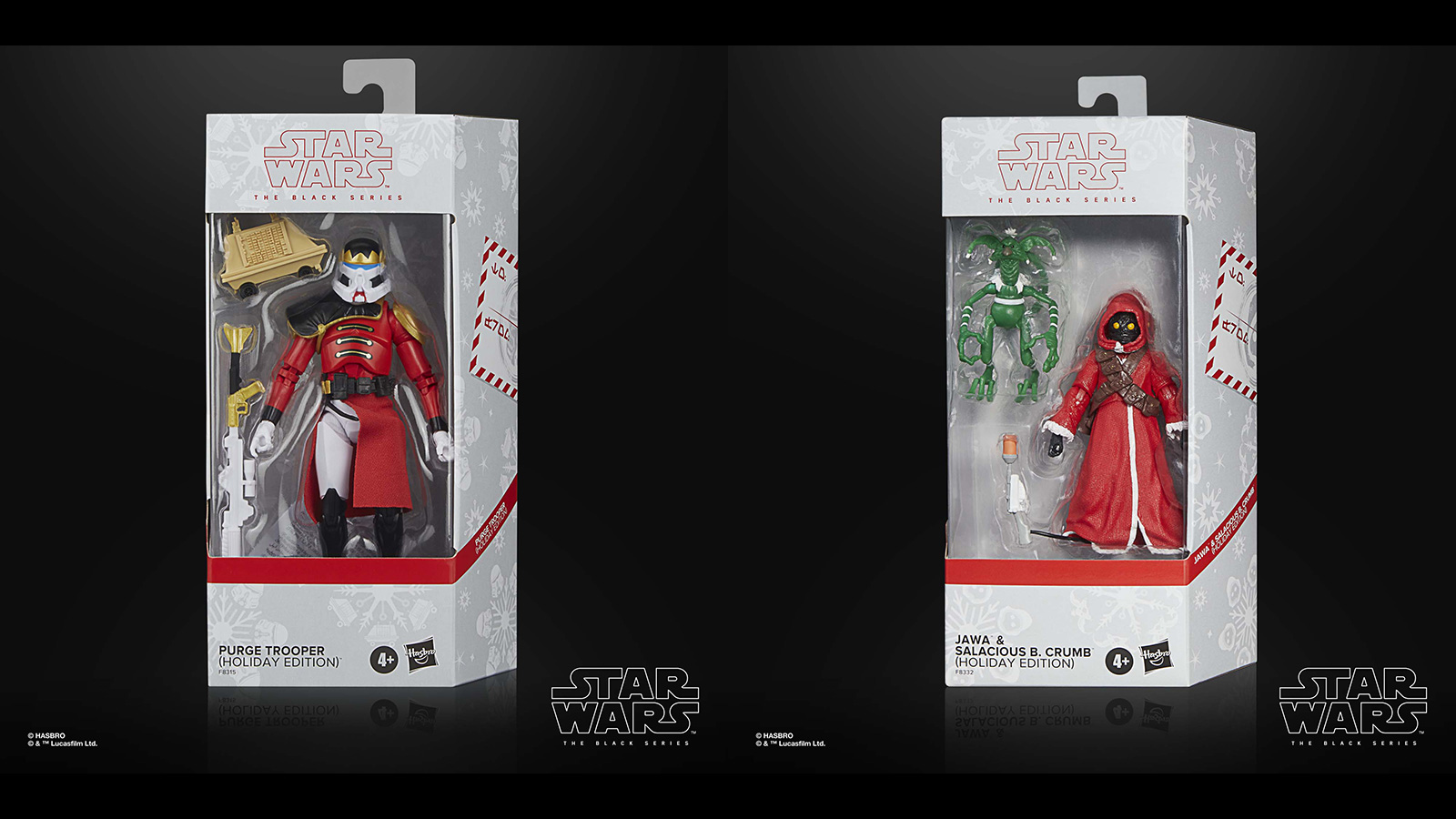 Preorder Now - Exclusive 2023 The Black Series 6-Inch Purge Trooper and Jawa & Crumb (Holiday Edition)