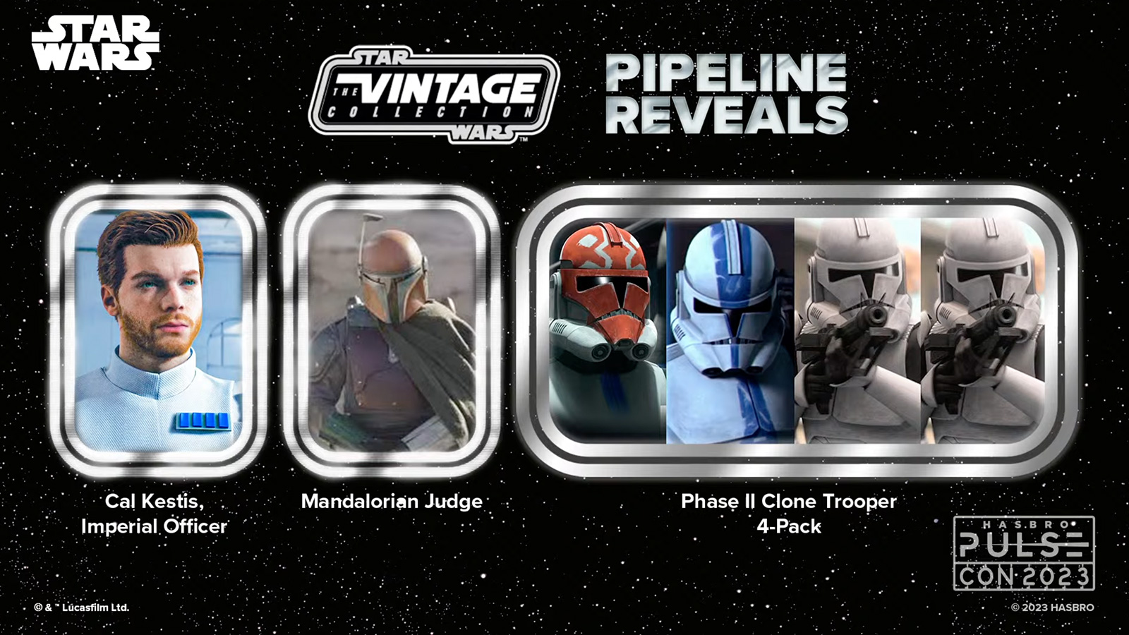 Hasbro Pulse Con 2023 Star Wars The Vintage Collection Pipeline Reveals