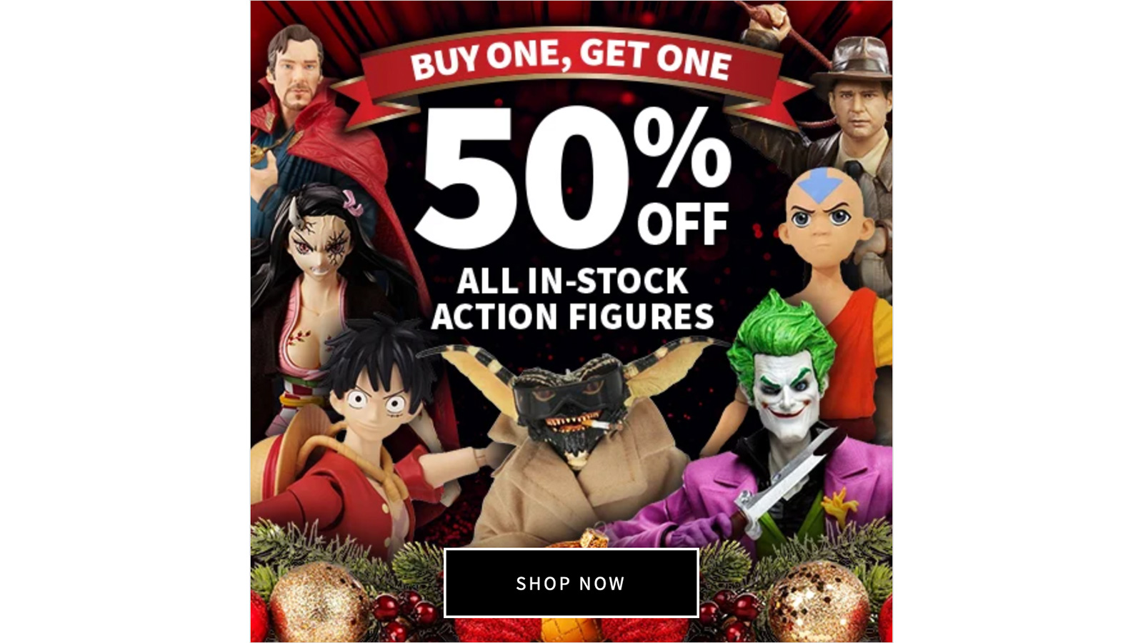 Buy 1 Get 1 50% Off All In Stock Action Figures At Entertainment Earth