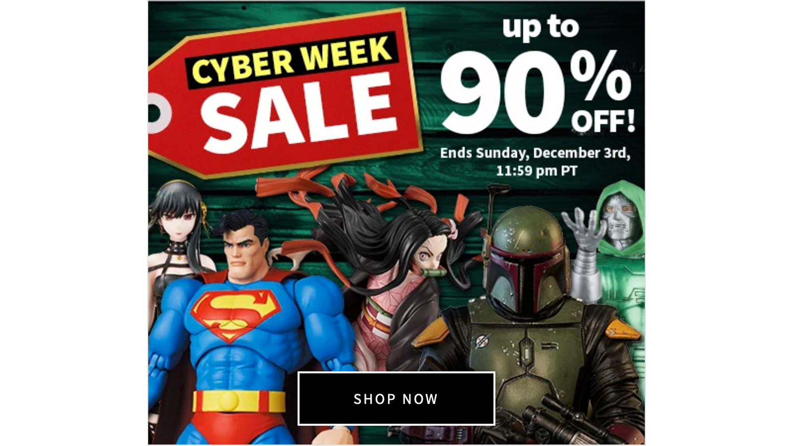 Save An Extra 10% Off Entertainment Earth’s Cyber Week Sale With Our Exclusive Link