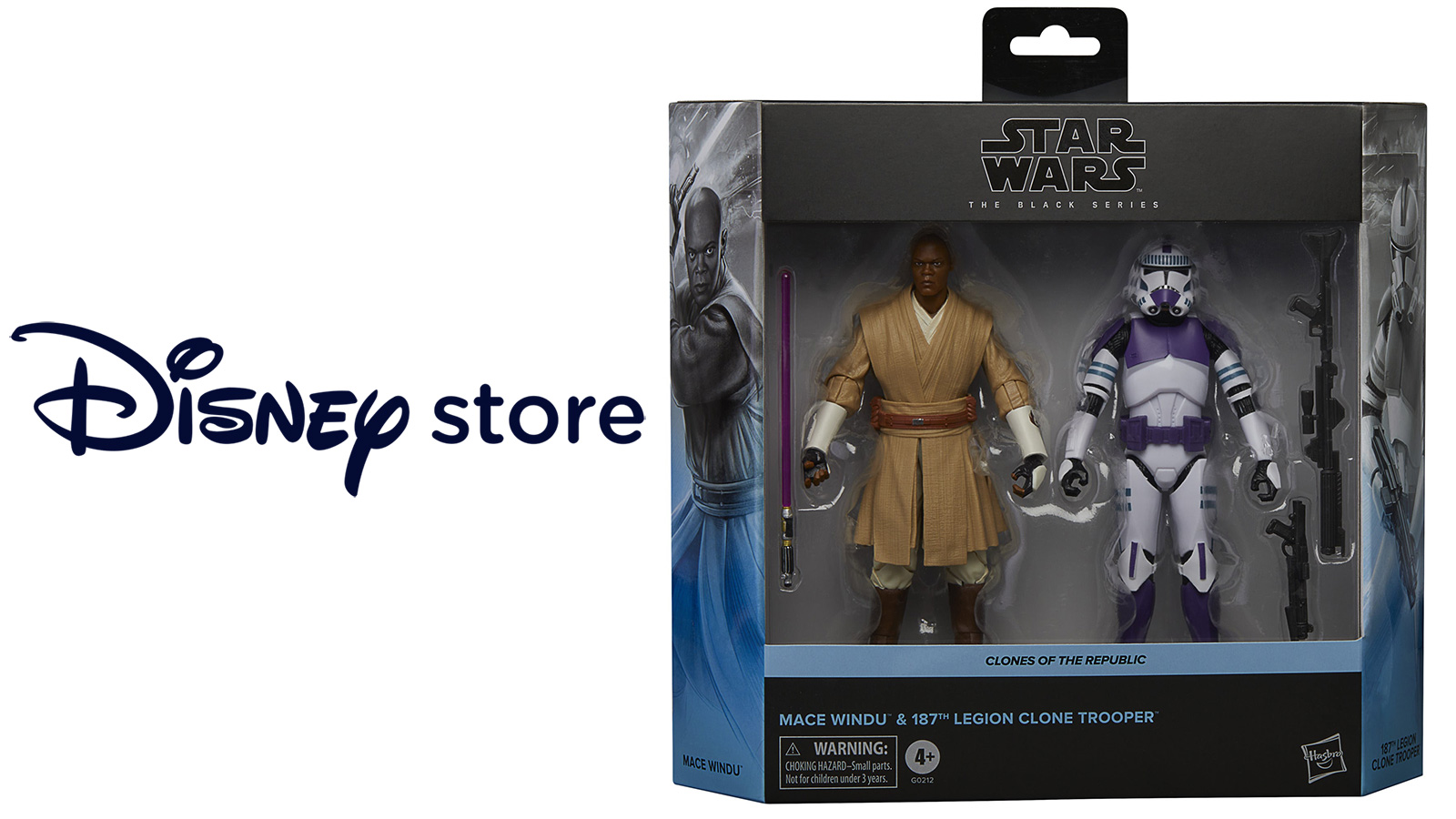Exclusive TBS 6-Inch Mace Windu & 187th Clone Trooper Set Available May 4th At The Disney Store