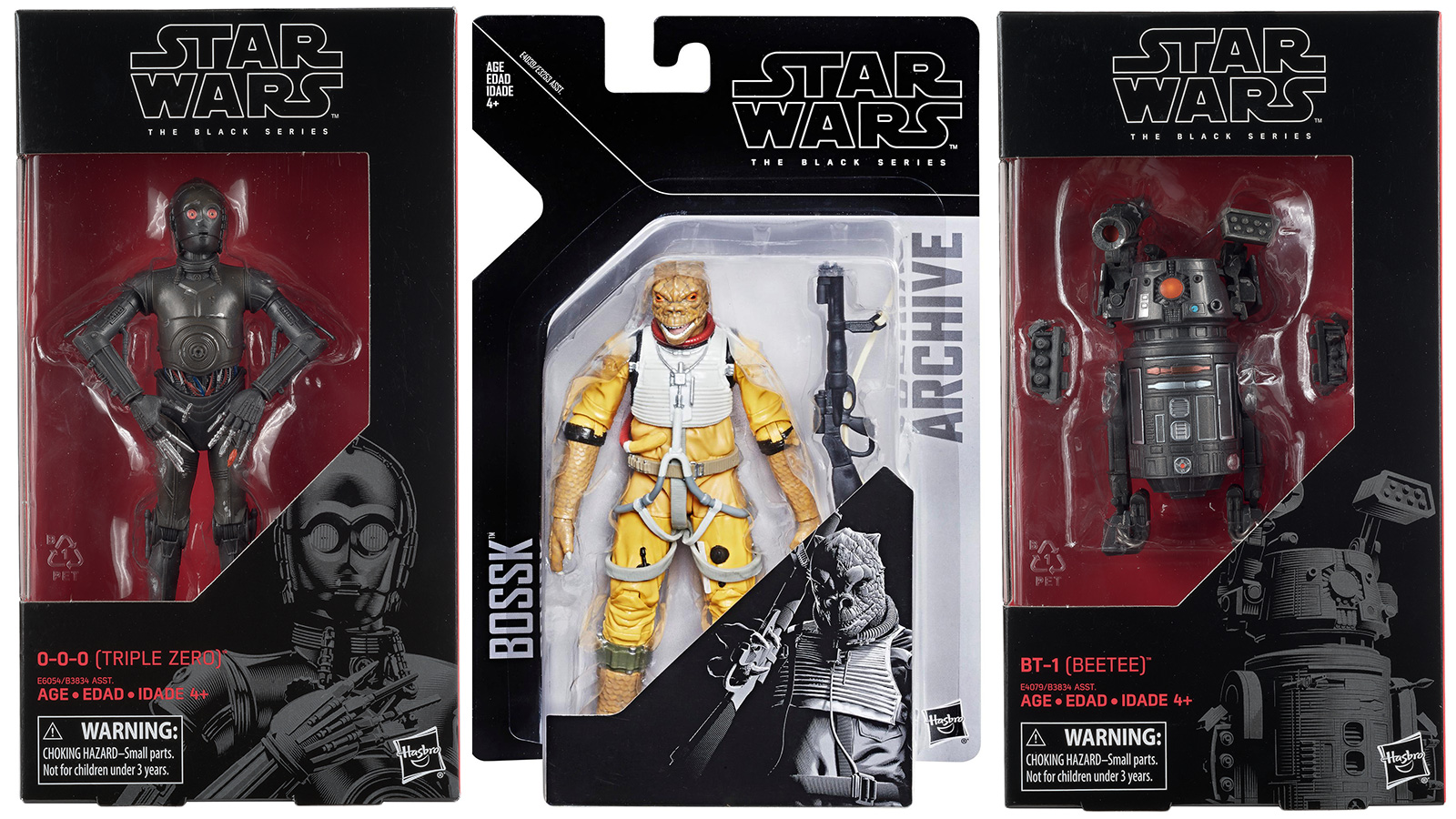 Preorder At Entertainment Earth - TBS 6-Inch BT-1, Triple Zero, And Bossk