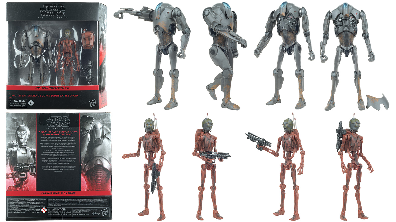 The Black Series 6-Inch Exclusive C-3PO (B1 Battle Droid Body) & Super Battle Droid Set