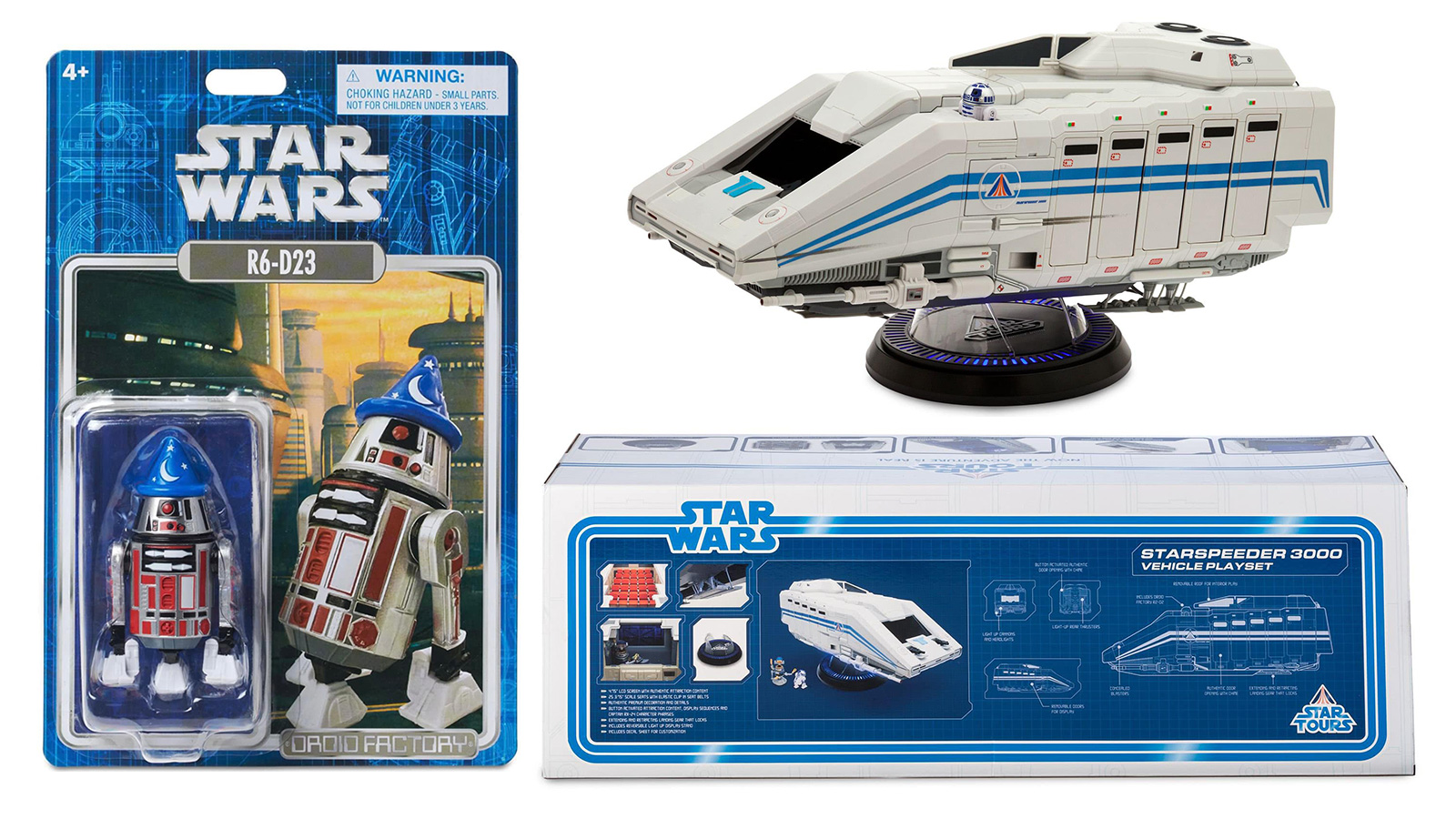 New 2024 D23 Star Wars Reveals - Starspeeder 3000 & R6-D23 Droid