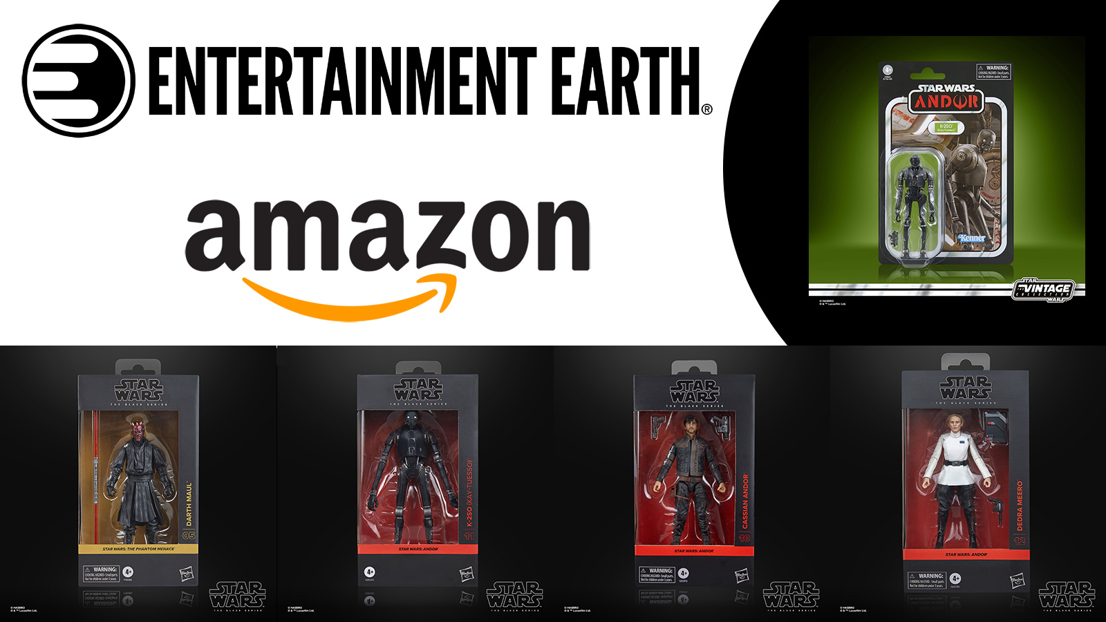 Preorder Now At Entertainment Earth & Amazon - Newly Revealed Darth Maul, K-2SO, Cassian & Dedra Figures