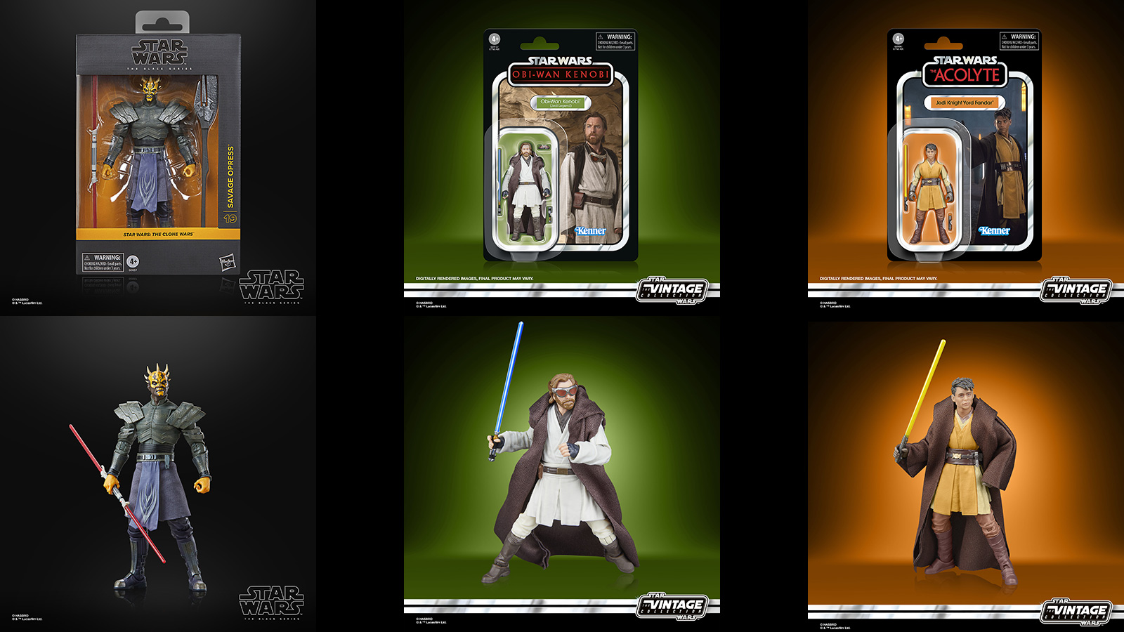 Press Release - TVC 3.75-Inch Kenobi (Jedi Legend), Fandar & TBS 6-Inch Opress