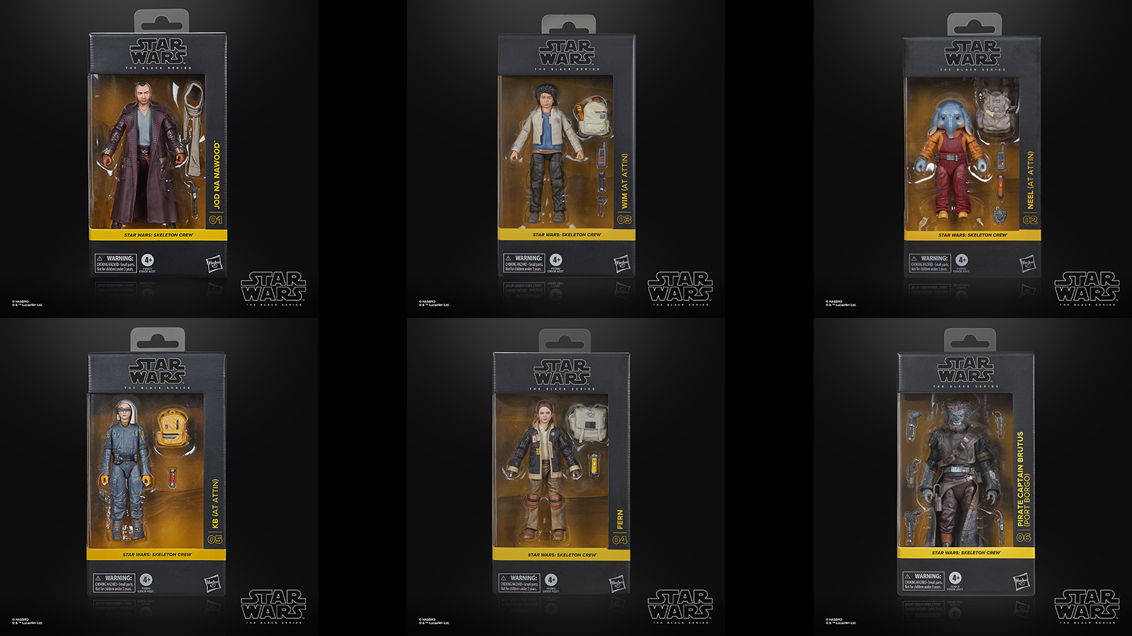 Press Release - First 6 The Black Series 6-Inch Skeleton Crew Figures