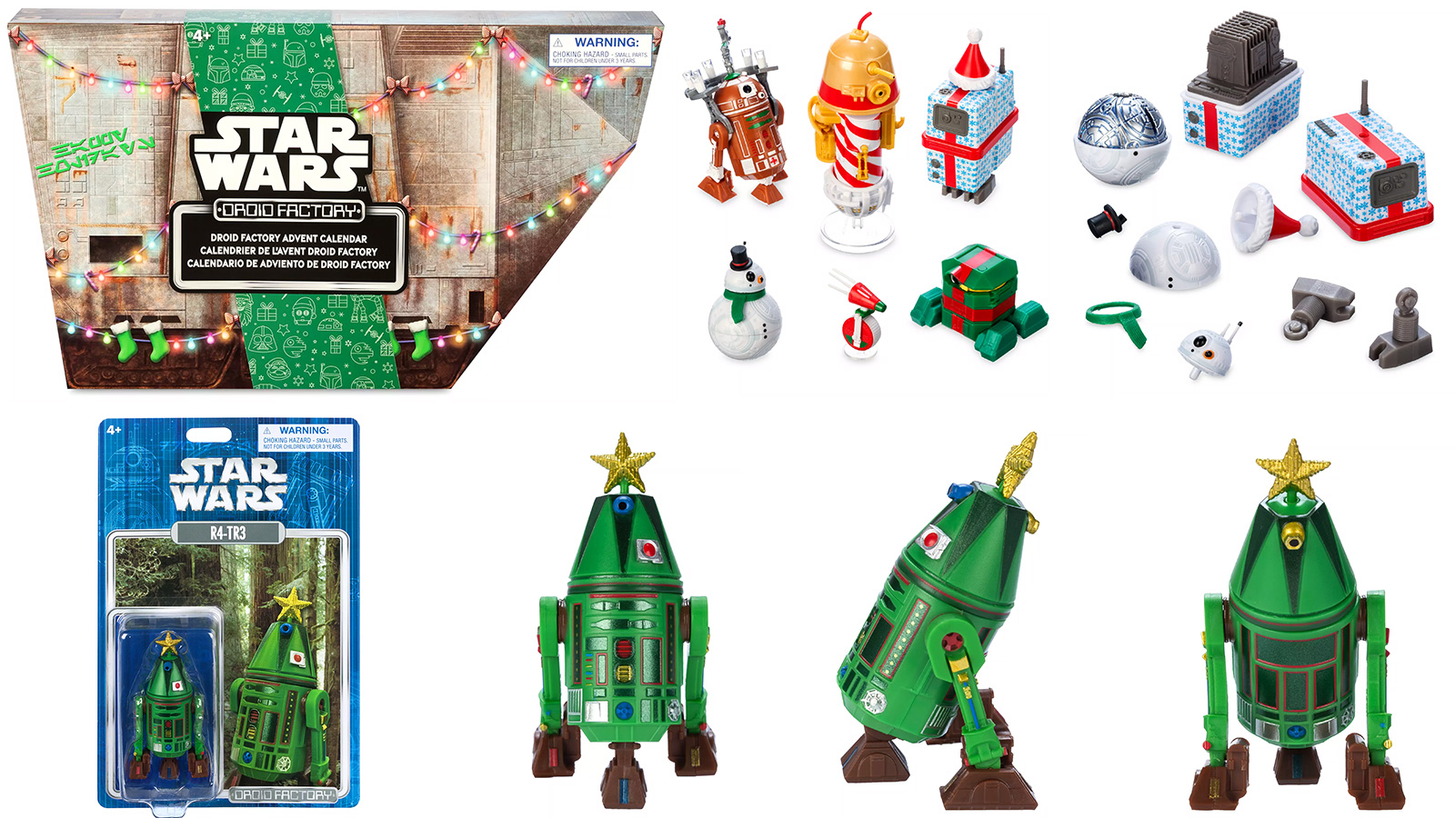 More Disney Exclusive Droid Factory 2024 Advent Calendar & R4-TR3 Holiday Droid Photos