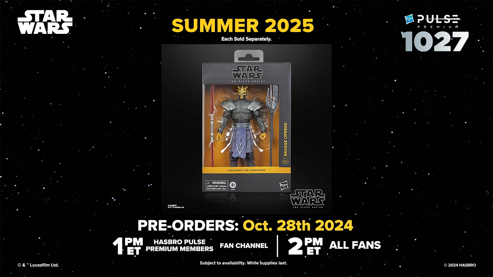 Revealed Fan Channel Exclusive The Black Series 6-Inch Deluxe Savage Opress