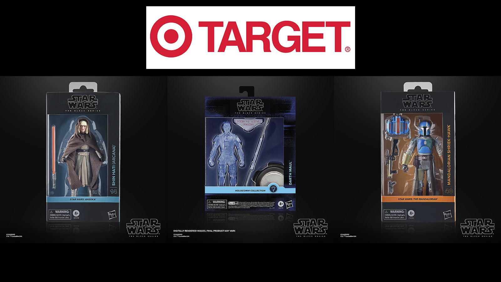 In Stock At Target - Exclusive TBS 6-Inch Shin Hati (Arcana), Shriek-Hawk & Holocomm Maul