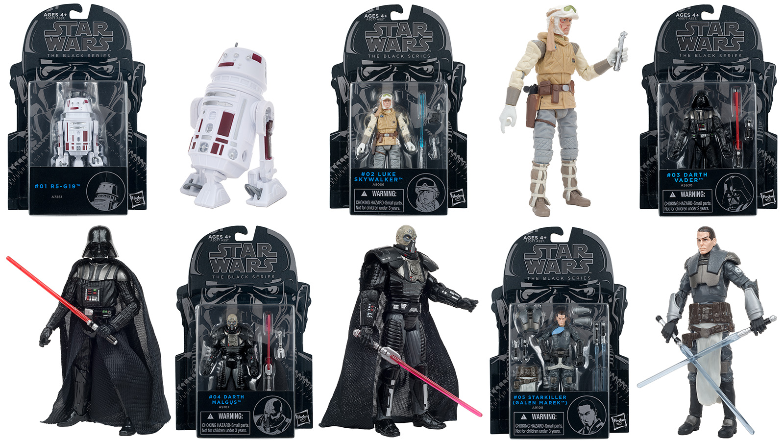 Photo Gallery Update - The Black Series 3.75-Inch (Blue Cards) #01 - #05 Figures