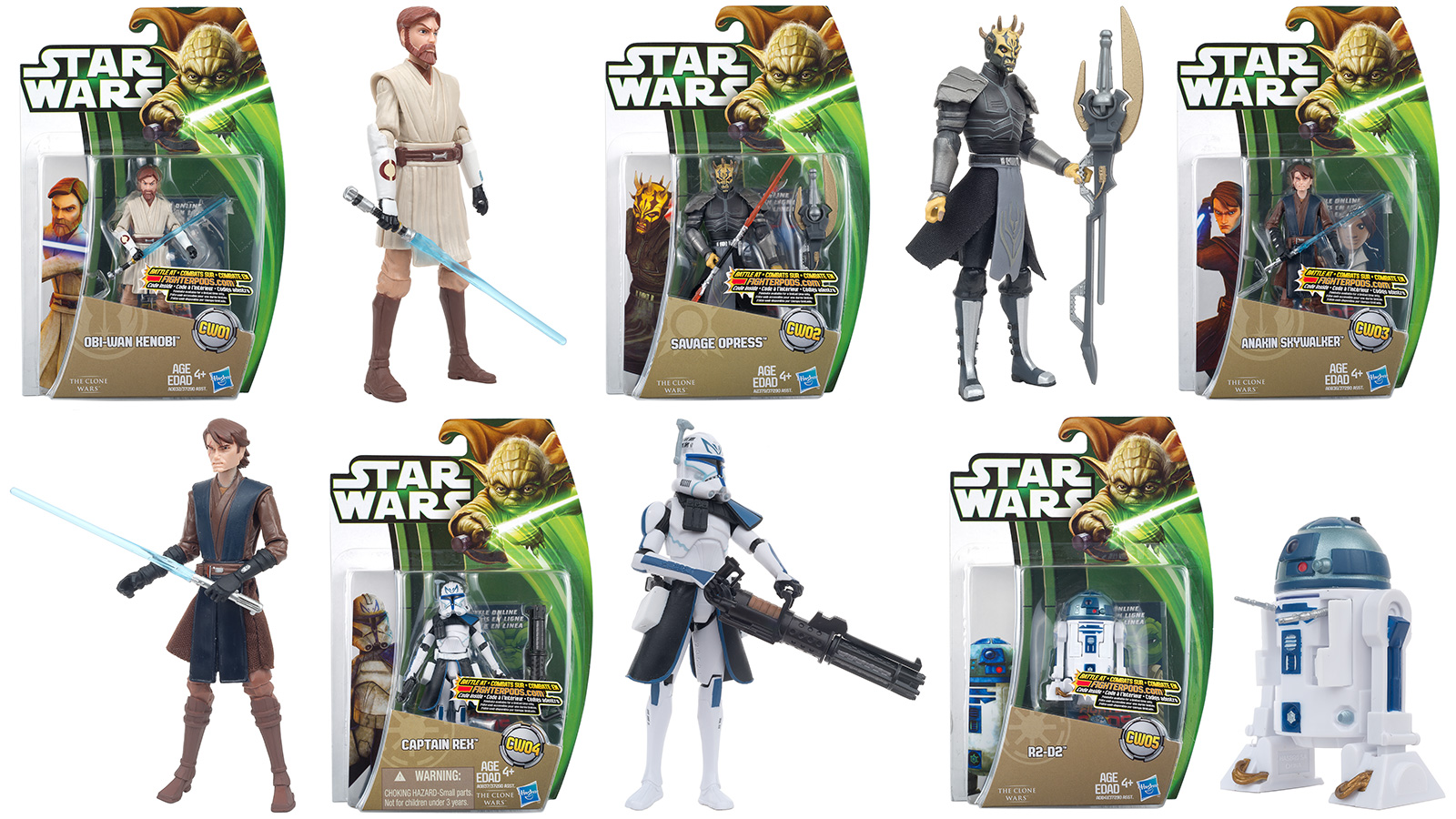 Photo Gallery Update - (Non USA) Exclusive 2013 TCW (Green) 3.75-Inch CW01 - CW05 Figures