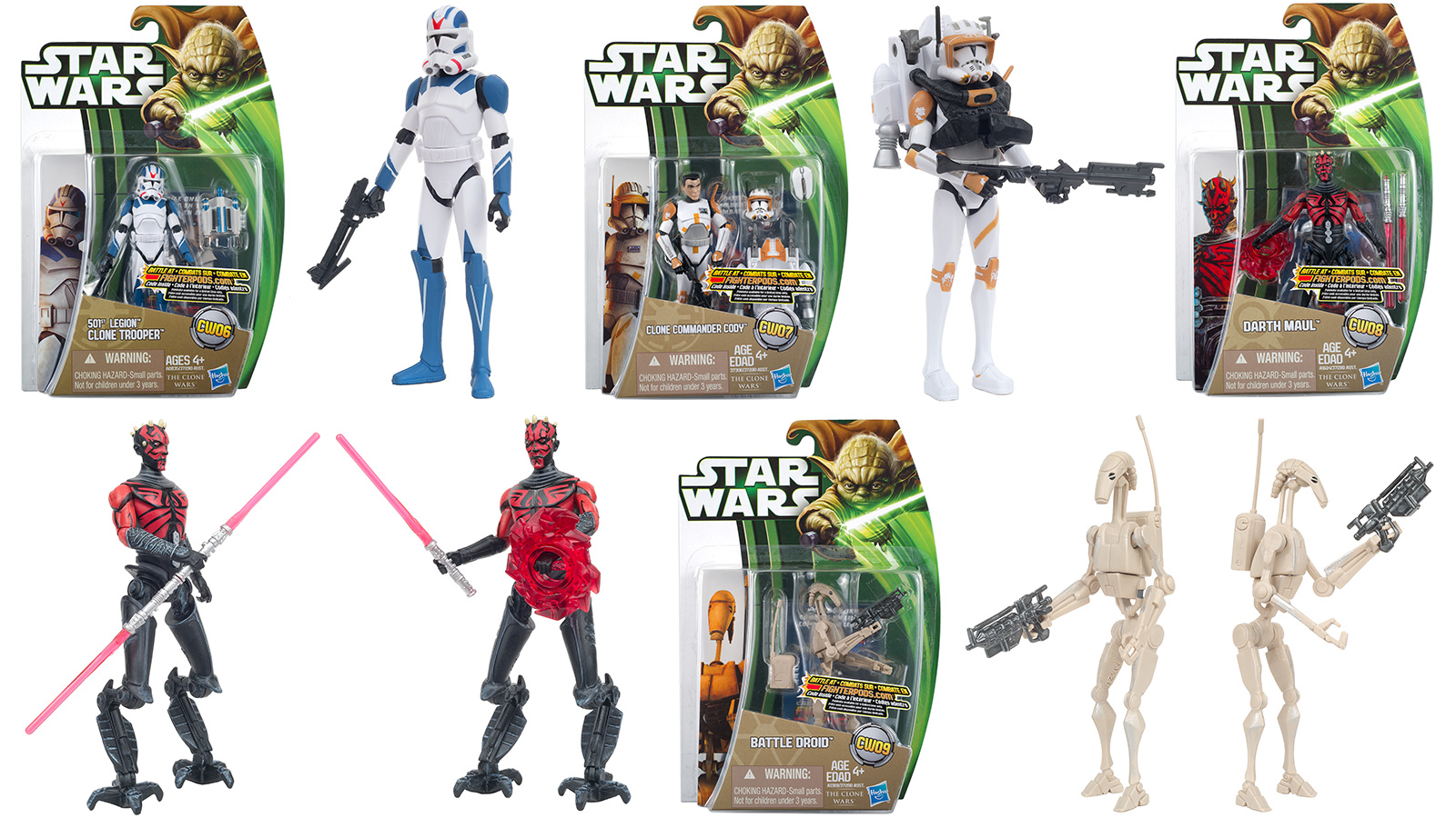 Photo Gallery Update - (Non USA) Exclusive 2013 TCW (Green) 3.75-Inch CW06 - CW09 Figures