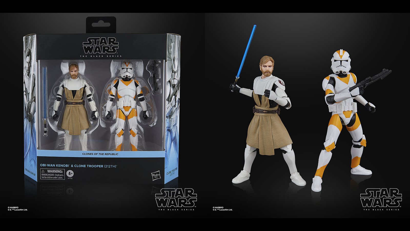 Press Release - Exclusive TBS 6-Inch Obi-Wan & 212th Trooper - Preorder Now