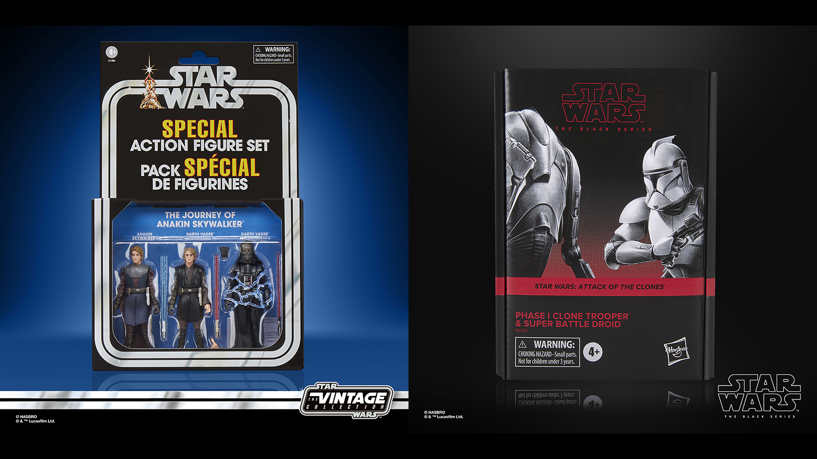 Preorder Now - Exclusive TVC 3.75-Inch Journey Of Anakin Skywalker & TBS 6-Inch Clone Trooper & Super Battle Droid Sets