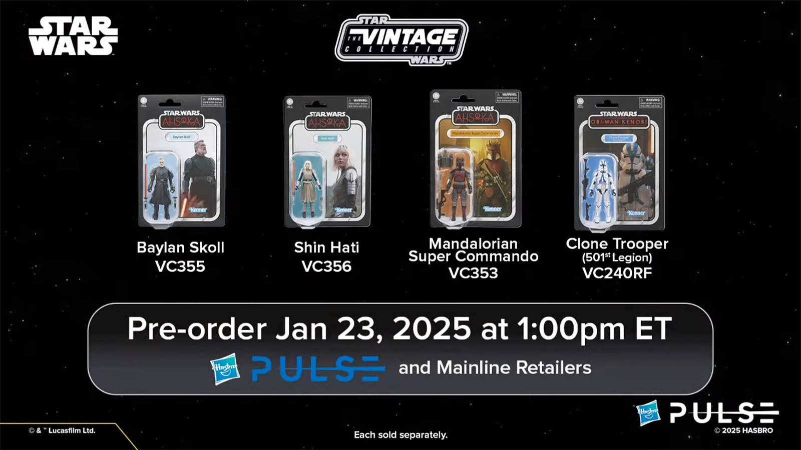 Reveals From Hasbro Pulse’s 1/22/25 Star Wars Fan Stream