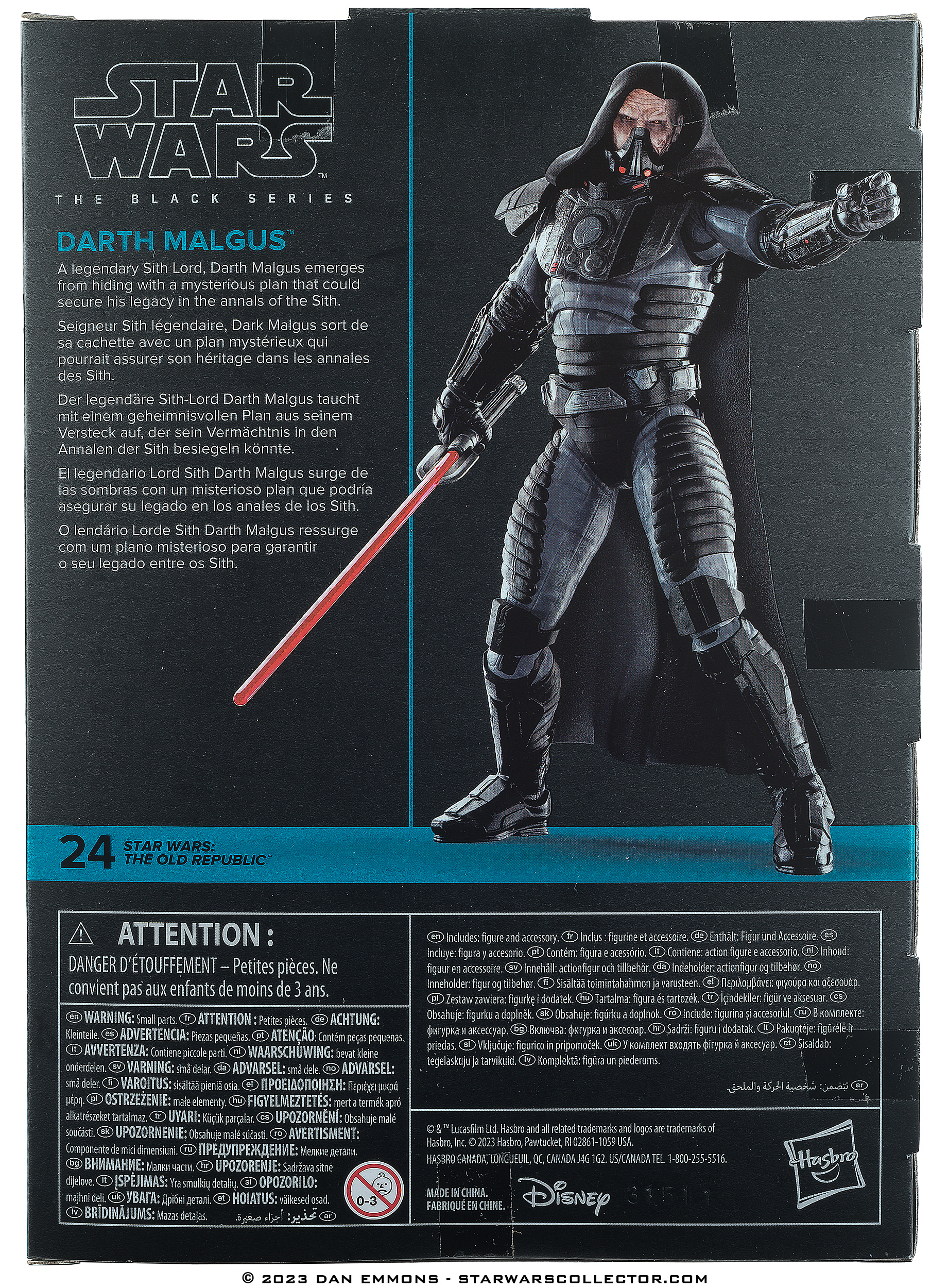The Black Series 6-Inch Colorways Fan Channel Exclusive Gaming Greats Deluxe 24: Darth Malgus