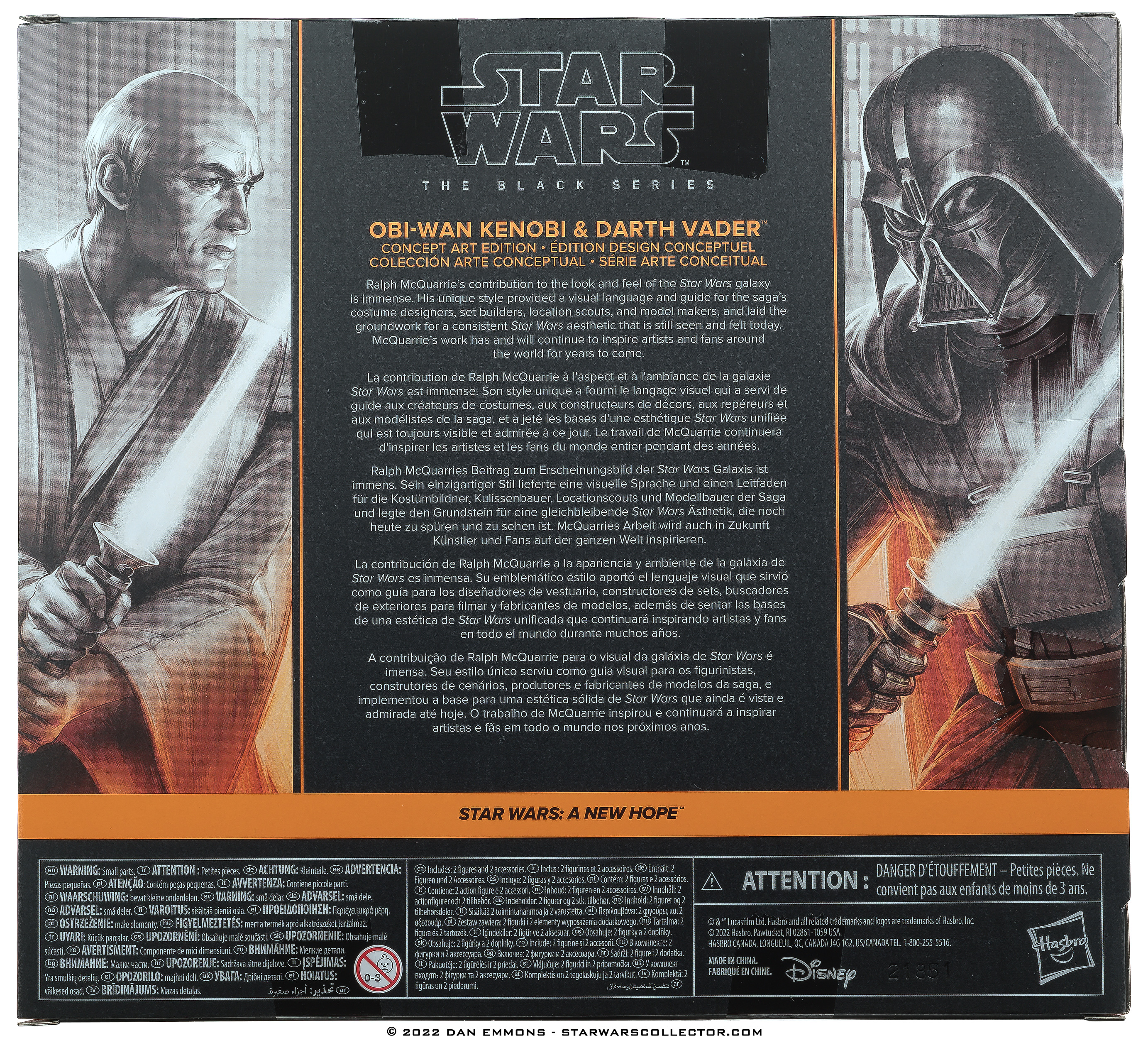 The Black Series 6-Inch Colorways Shop Disney Exclusive Obi-Wan Kenobi & Darth Vader (Concept Art Edition)