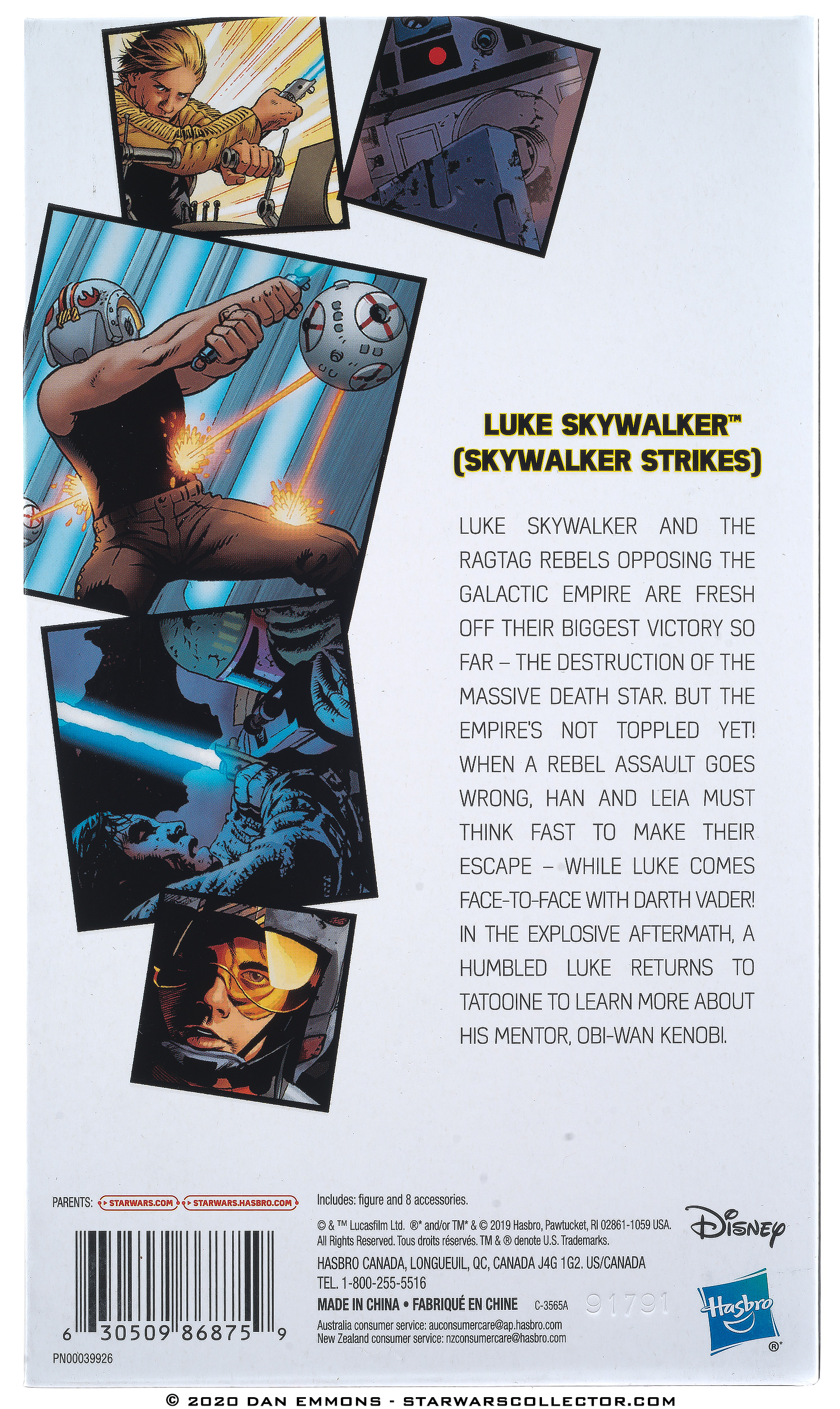 The Black Series 6-Inch - Fan Channel Exclusive - Expanded Universe - Comic Set - Luke Skywalker (Skywalker Strikes)