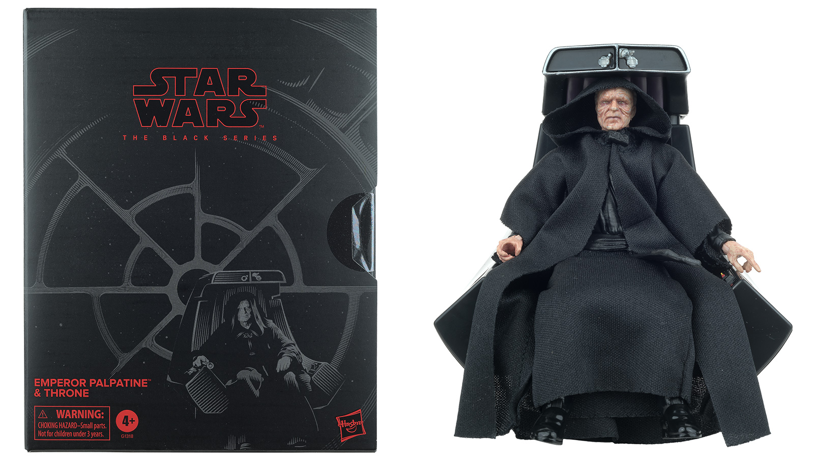 The Black Series 6-Inch Amazon Exclusive Deluxe Emperor Palpatine & Throne