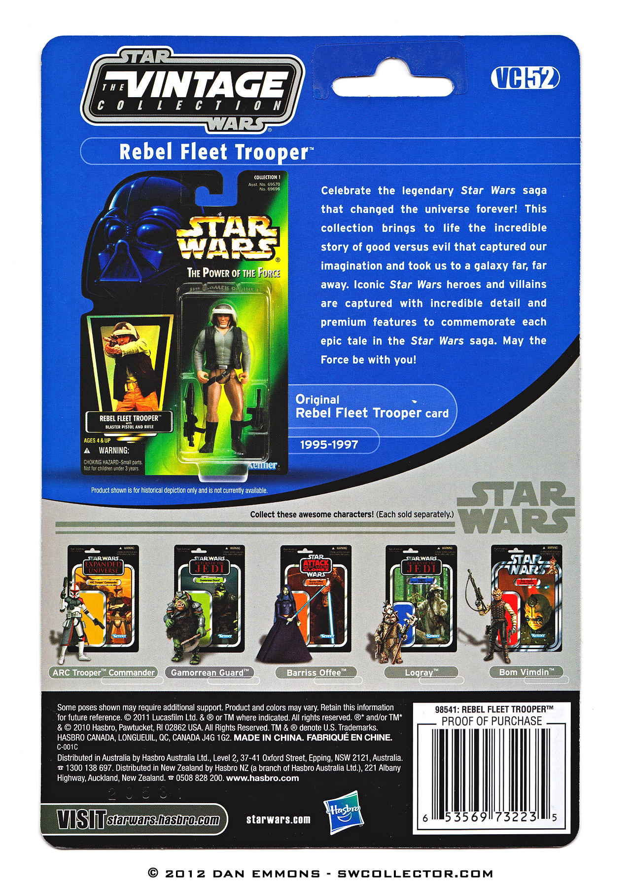 The Vintage Collection - VC52: Rebel Fleet Trooper - Variation - UPC Has Changed To 6 53569 73223 5