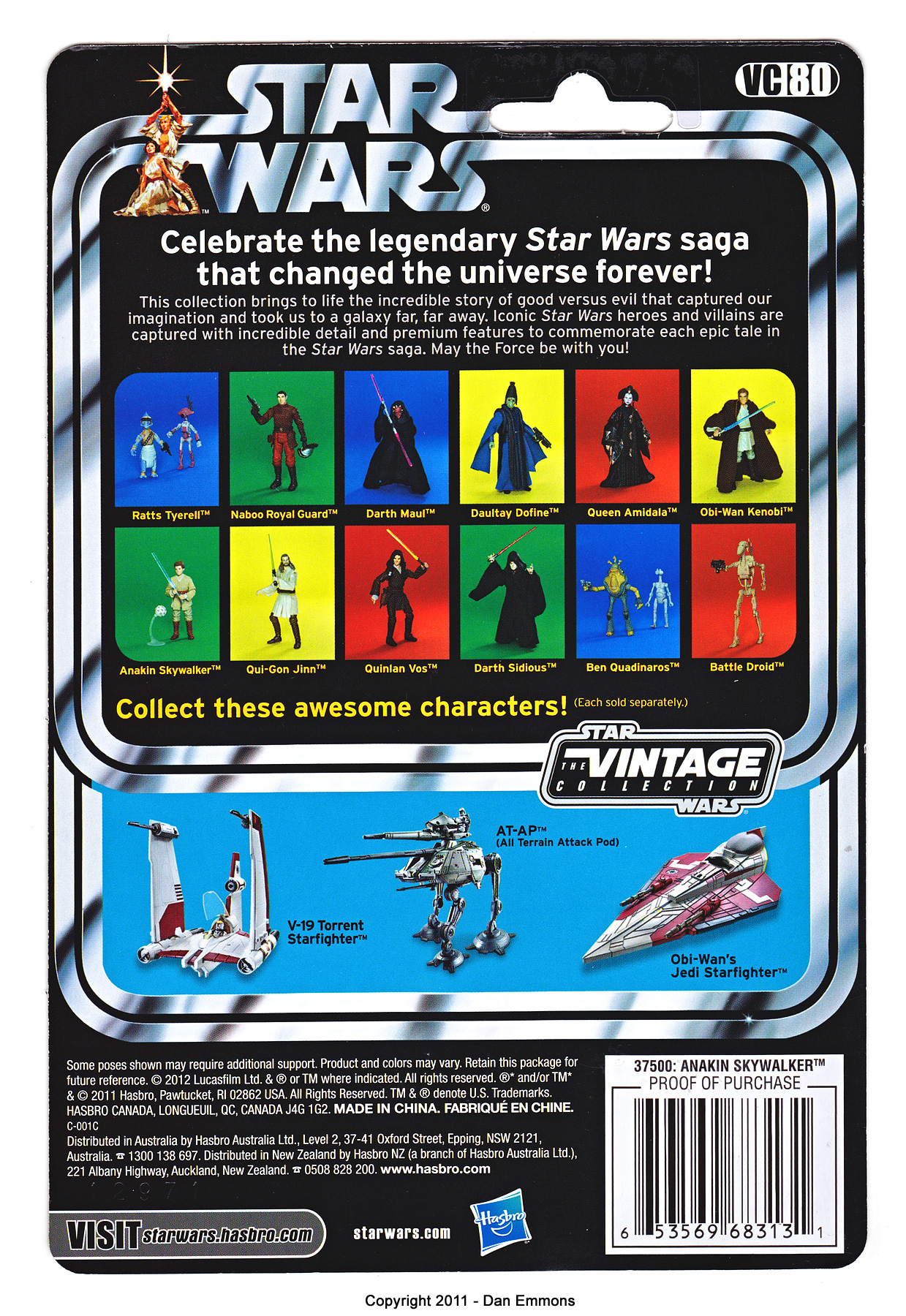 The Vintage Collection - VC80: Anakin Skywalker - Variation - UPC: 6 53569 68313 1