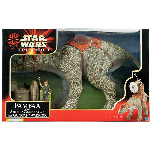 Episode 1 - Creature - Exclusive - Fambaa With Shield Generator And Gungan Warrior