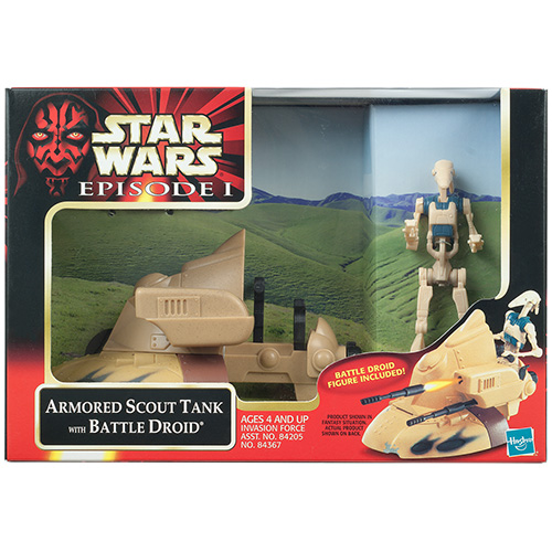 Episode 1 - Vehicles - Invasion Force - Armored Scout Tank With Battle Droid