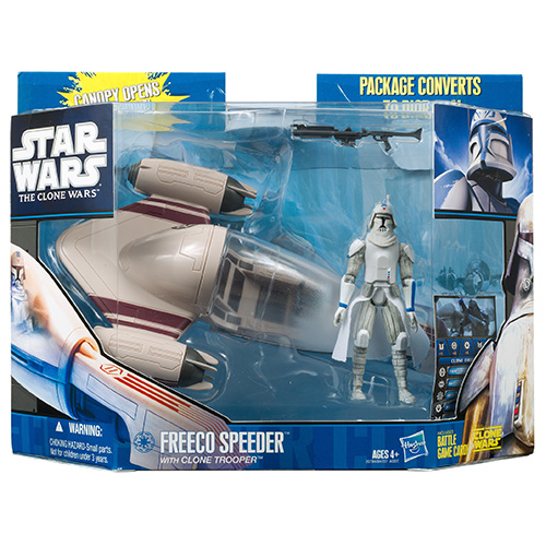 Freeco Speeder With Clone Trooper