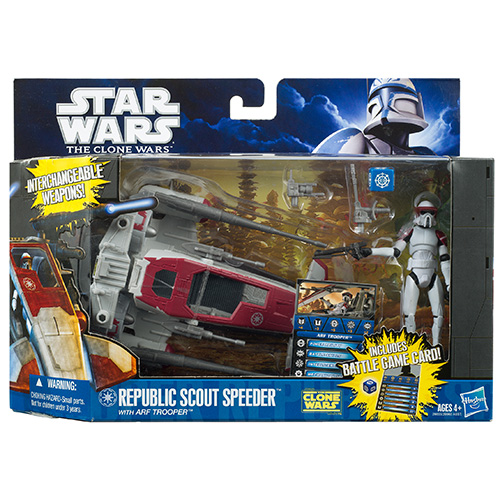 Republic Scout Speeder With ARF Trooper