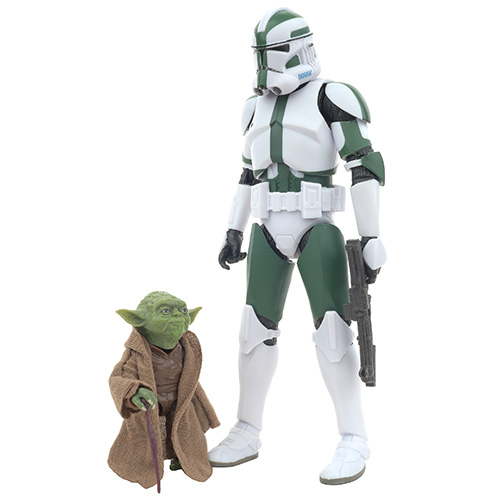 The Black Series 6-Inch Colorways Hasbro Pulse & Disney Exclusive Yoda & Clone Commander Gree